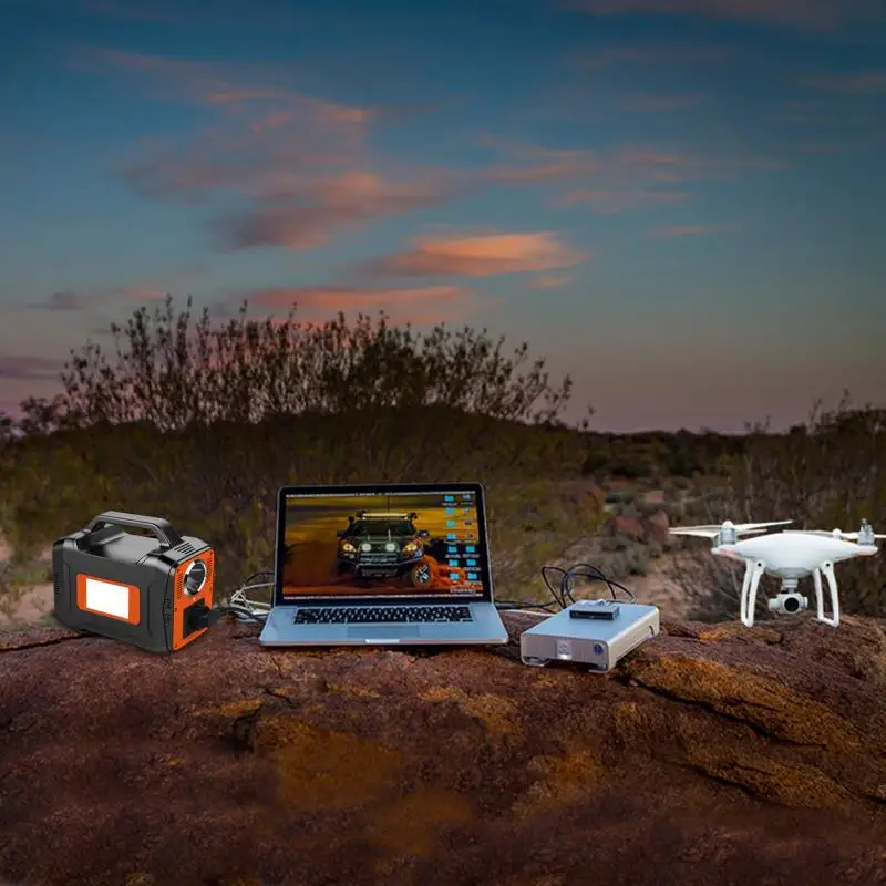 36000mAh Capacity AC DC USB Outlet Solar Charge Lithium Portable Power Station 100W for Camping Laptop Drone Outdoor Use - ANKUX.COM