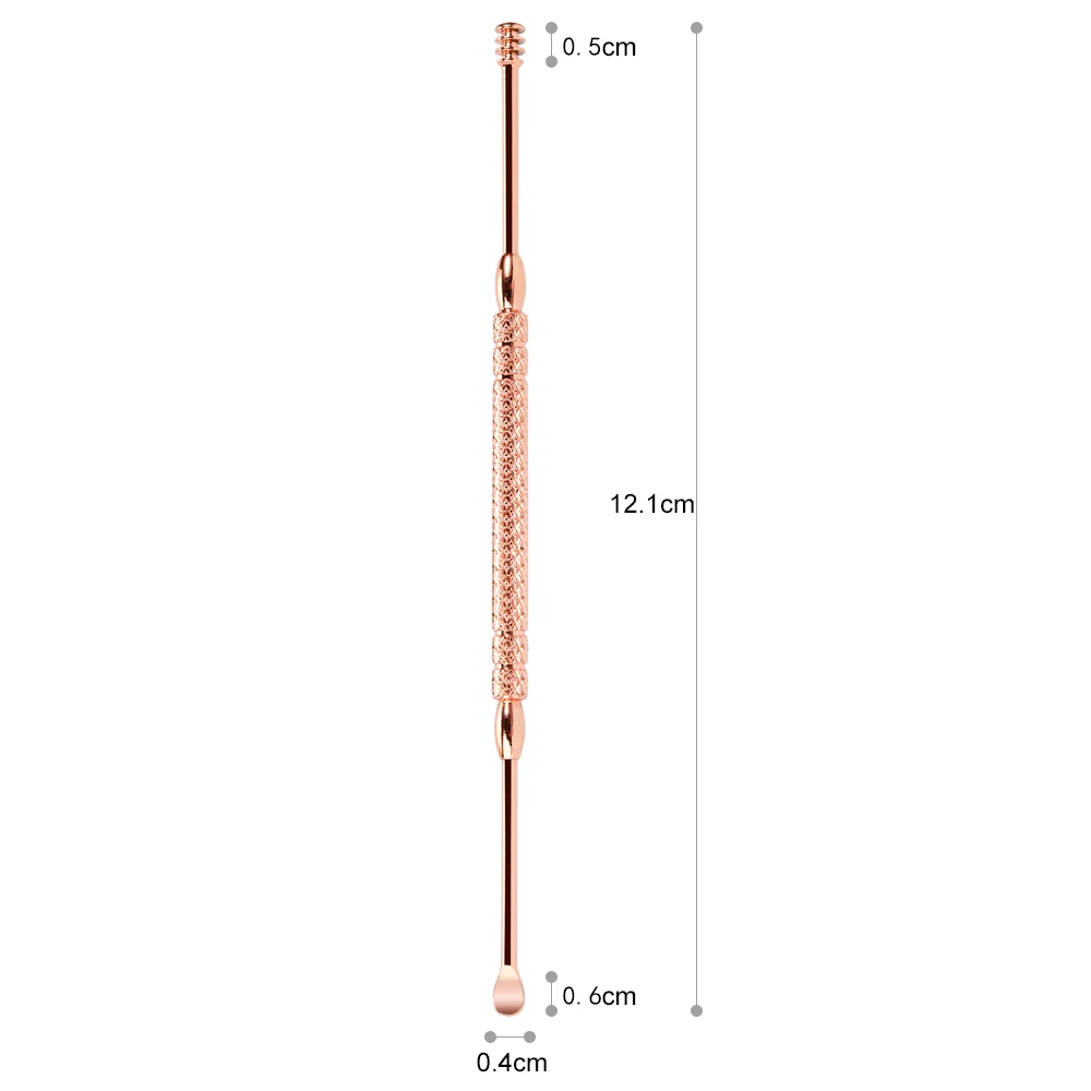 

Wholesale Stainless Steel Eco-friendly Safe Rose Gold Ear Cleaner Earpick