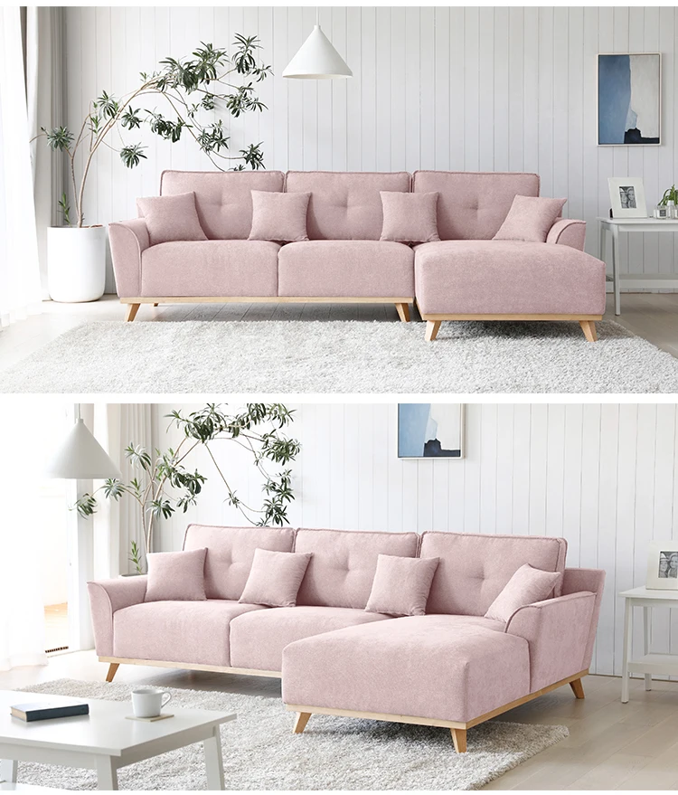 Modern Tufted Pink Fabric Sofa Sectional Set Living Room Furniture   Hc498b12970574b399386c7a59113a17bA 