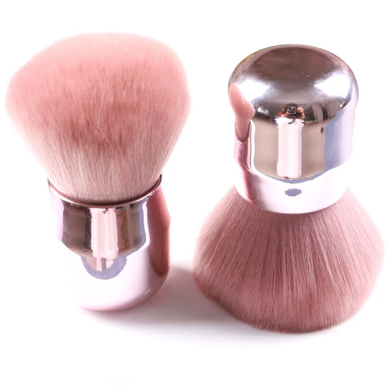 

Large Head Custom Make up Brushes Cosmetics Power Foundation Kabuki Brush Professional Makeup Brush, As the picture