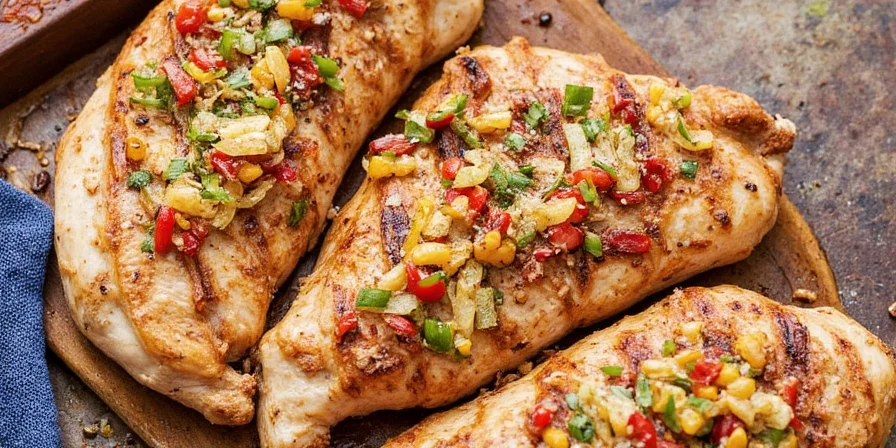 Glazed grilled chicken with Szechuan pepper and honey