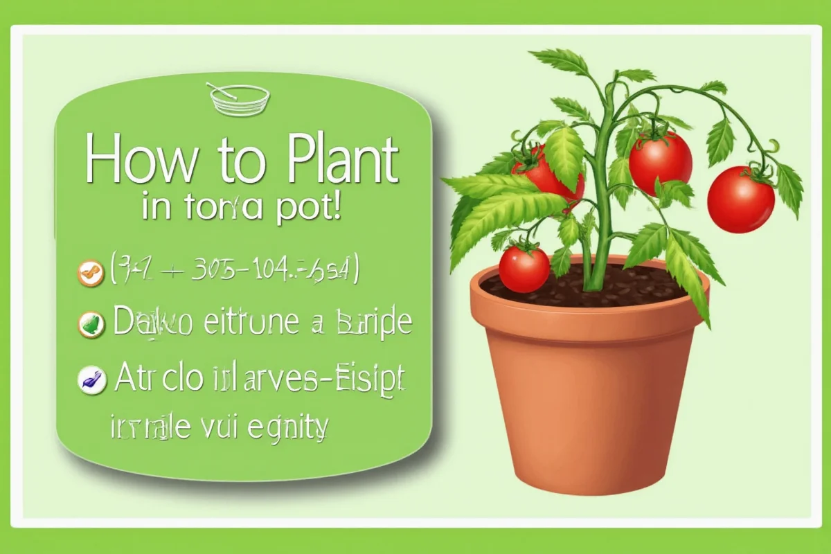 how to plant a tomato plant in a pot