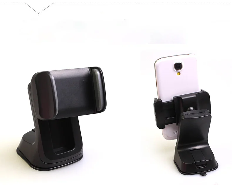 

Stretchable Soft Plastic Clips Securely Clamped Dashboard Mobile Phone Holder Car Accessories Universal, Black