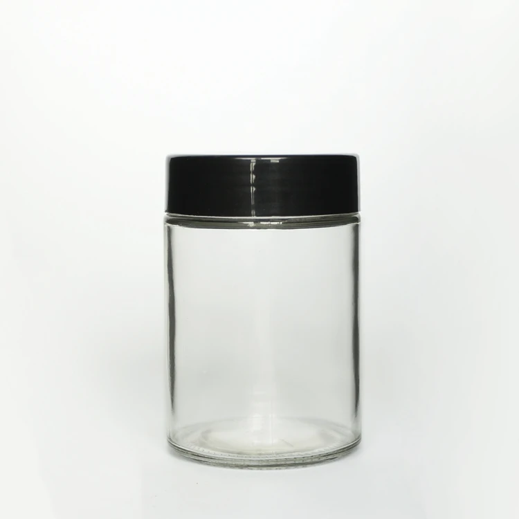 

Straight Sided Glass Jar with Lid Glass Jar with Aluminum Foil Sealer