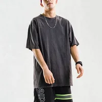 

Wholesale unisex 100% cotton heavy vintage washed t-shirt thick cotton t-shirt men