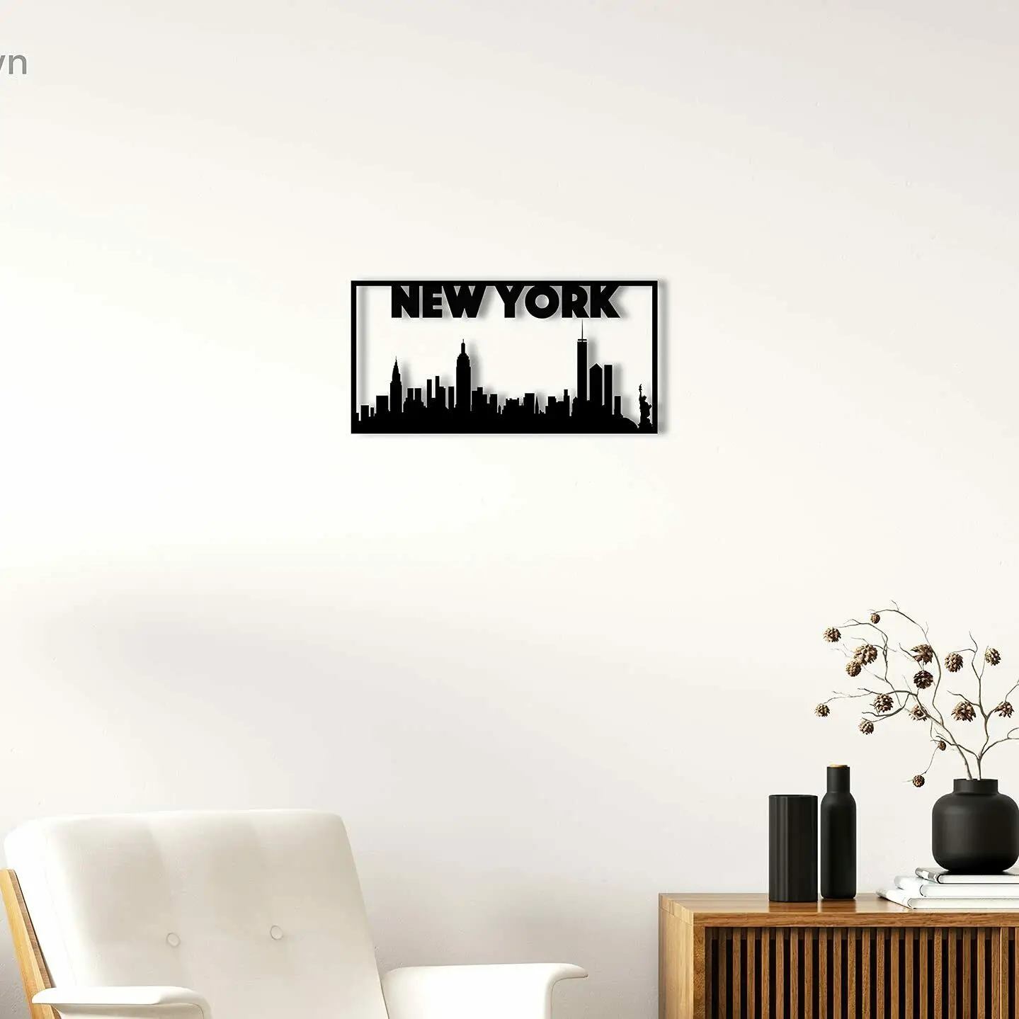 

New York City Skyline Metal Wall Art | Laser Cut Metal wall decor of NYC TY2643