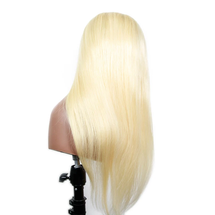 

Raw Virgin Cuticle Aligned Blonde Lace Front Wigs Human Hair 613 Transparent Lace Front Wigs With Bangs For Black Women, Natural color