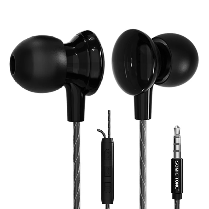 

Low Price Earphone Wired Headphone Earbuds SomicTone D16 3.5 Mm Stereo Plug In-Ear Headsets