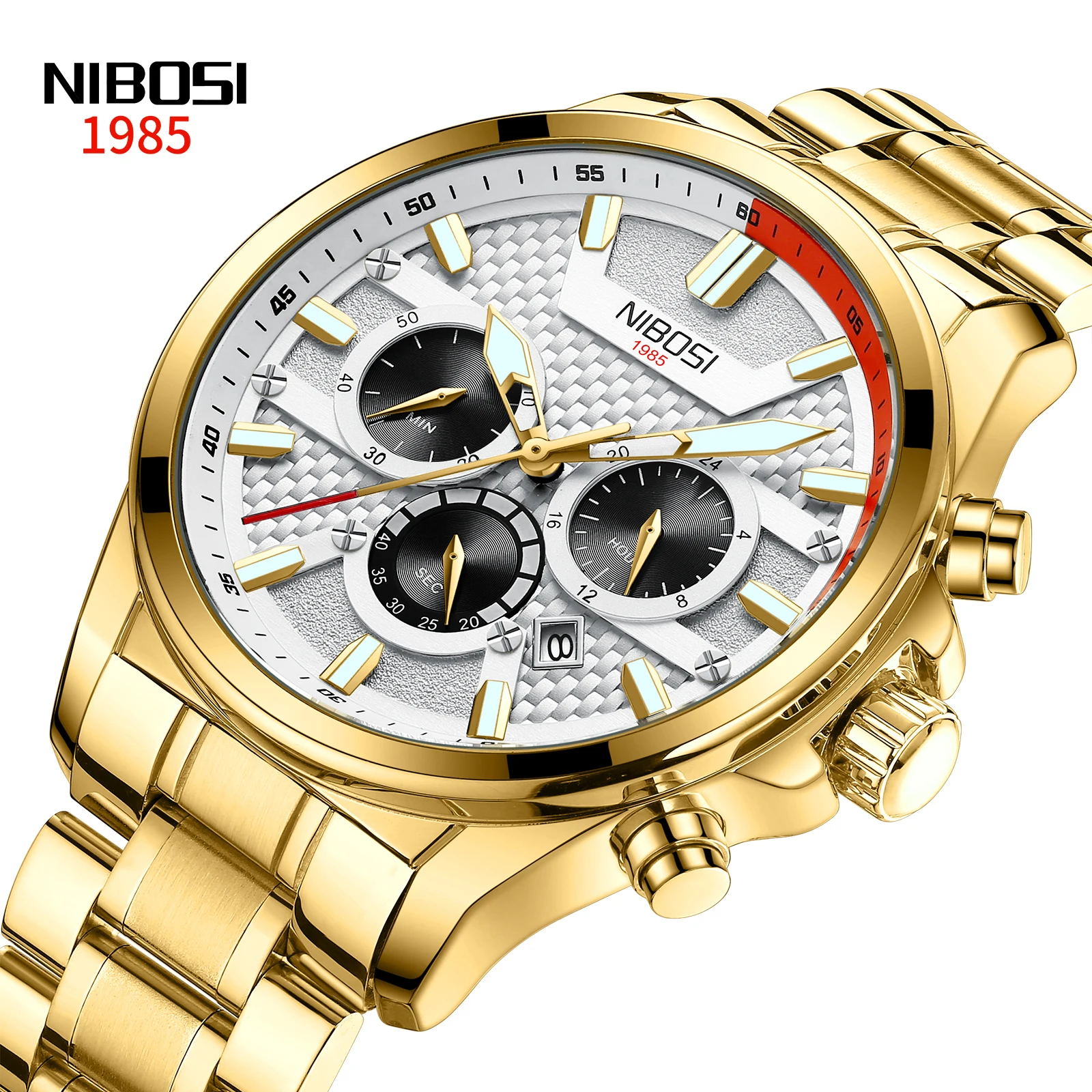 

NIBOSI 2512 watch top luxury brand quartz watch men's casual quartz watch 2021 Relogio Masculino dropshipping