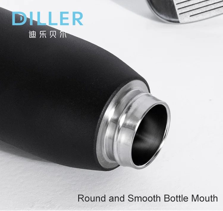 
Diller Water Bottle Custom Double Wall Insulated Stainless Steel Metal Thermal Vaccum Vacuum Flask Tea Thermos 