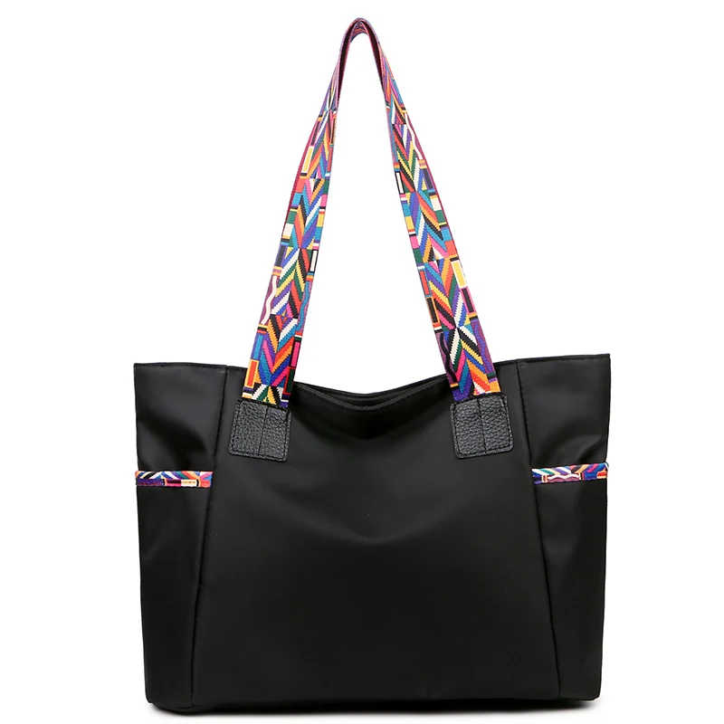 

Hot Sale New Style Stitching Casual Women Shoulder Bag Ladies Handbag Vegan capacity handbag, Samle