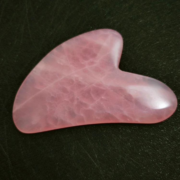 

wholesale rose quartz beauty and health body scraping massage tool gua sha tool