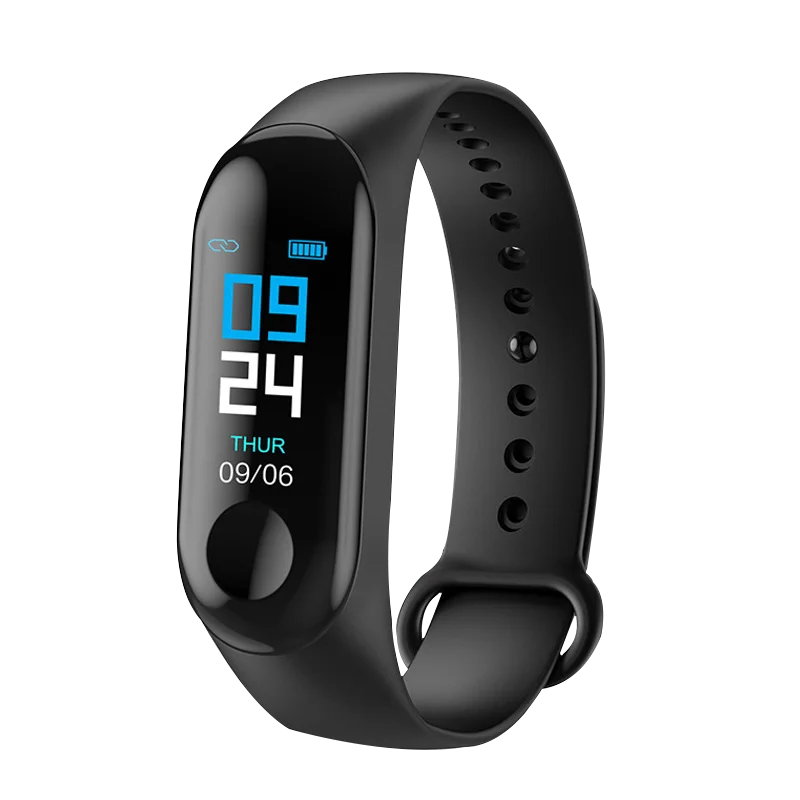 

2019 New Women Sport M4 Smart Watch Blood Pressure Heart Rate Monitor Smart Watch Men Fitness Tracker Pedometer M3 Smart Watch, Red/black/blue/purple
