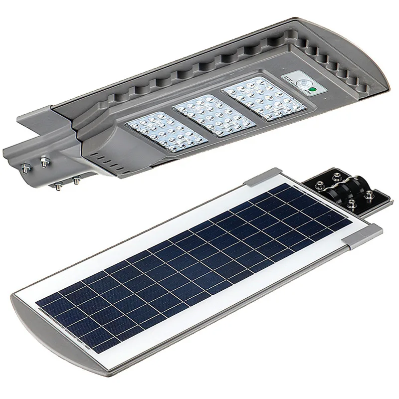 60W Led Control Charge Display Mini Commercial Battery Dimmer Outdoor Wireless All In One Led Solar Street Light