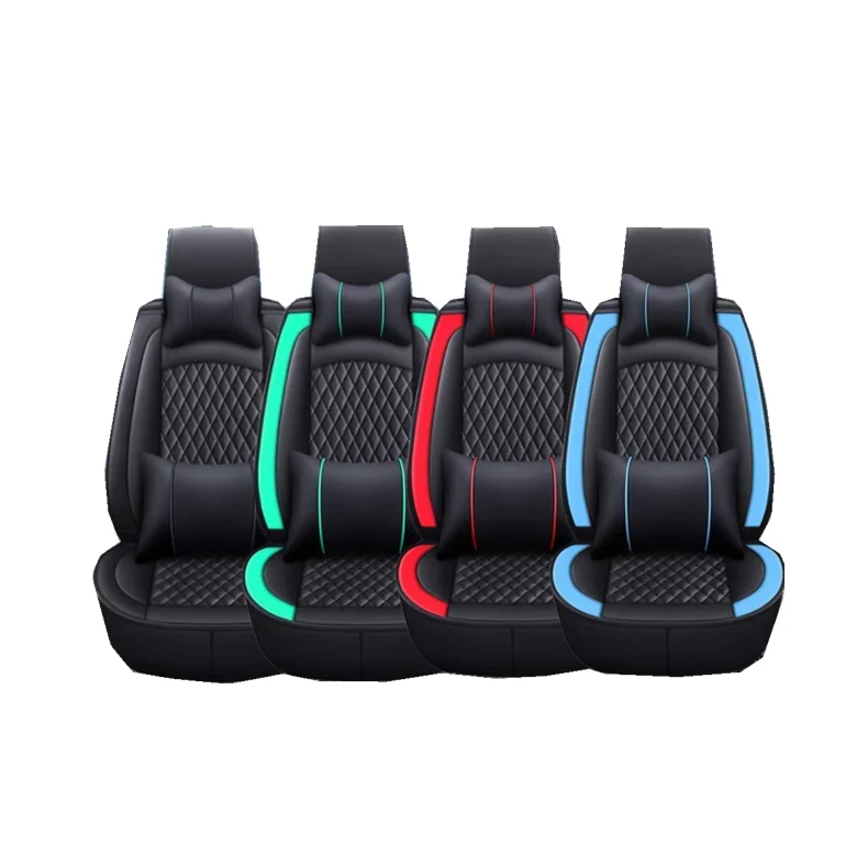 

Luxury Car With Headrest And Lumbar Support Durable And Comfortable Artificial Leather Seat Cushion Front And Rear Seat Cover