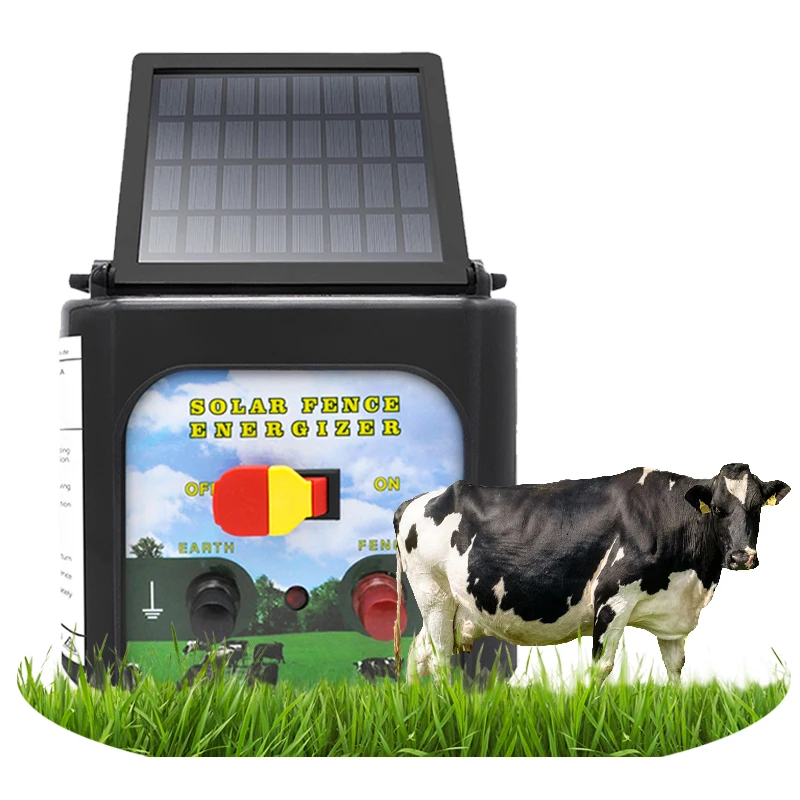 

Solar Electric Fencing Energizer For Farm IPX4 Waterproof 0.3J Fence Electric animal husbandry equipment