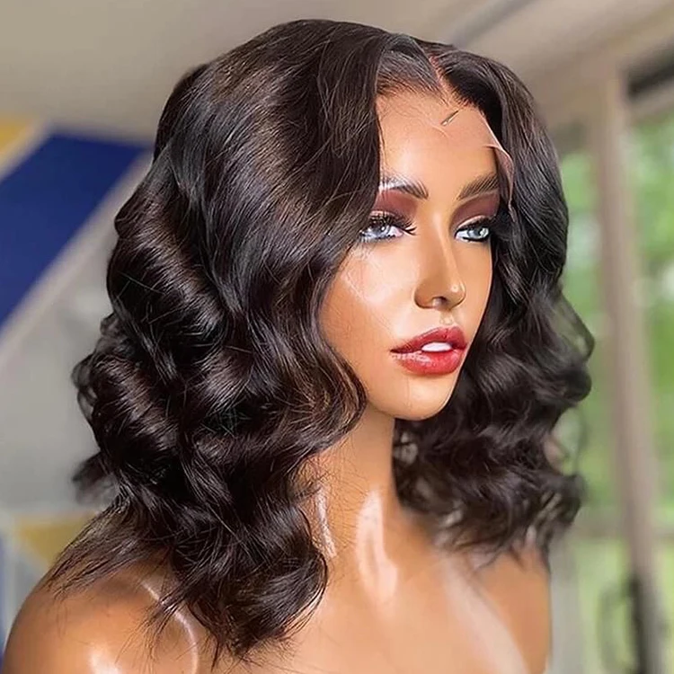 

Indian Remy Raw Virgin Human Hair Wig Curly Lace Frontal Wigs 13X4 Swiss Lace Front Wig, Natural color