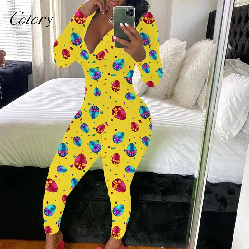 

Colory Fashion New Style High Quality Women Pajamas Long Sleeve Pajamas, Customized color