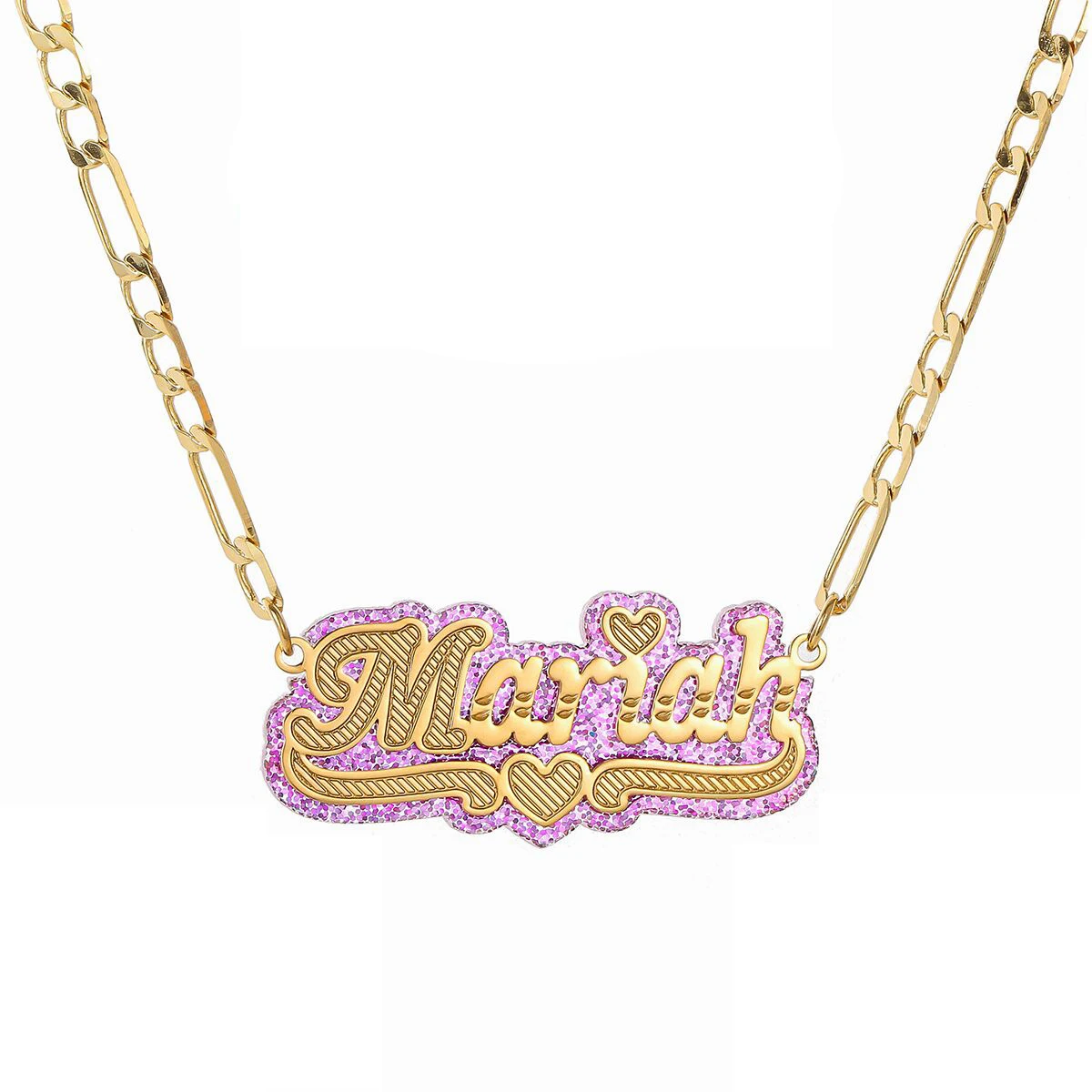 

Personalized name two color choker initial double plated custom name necklace gold plated, Gold /silver
