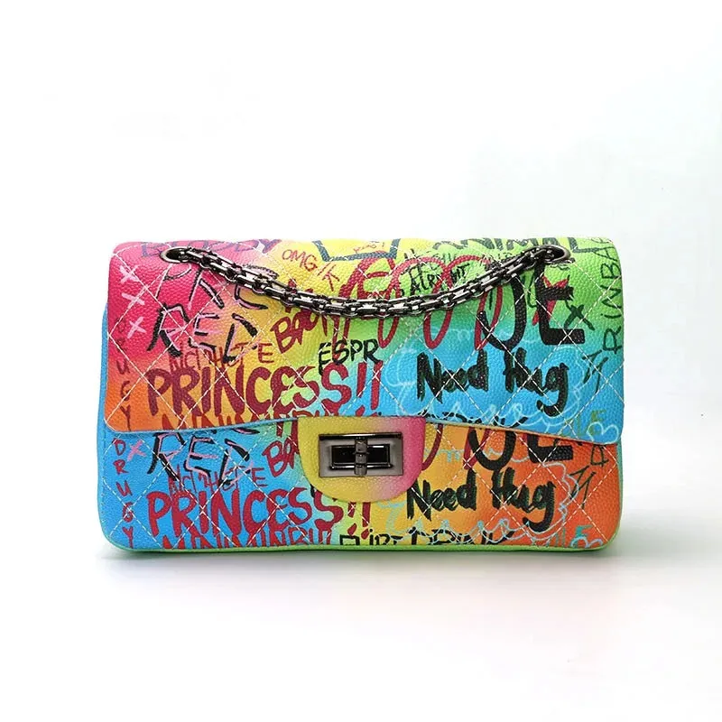 Online Shopping 20pcs Free Shipping Luxury Designer Purse Women Hand Bags Graffiti Handbag Buy Graffiti Handbag Women Hand Bags Designer Handbag Product On Alibaba Com