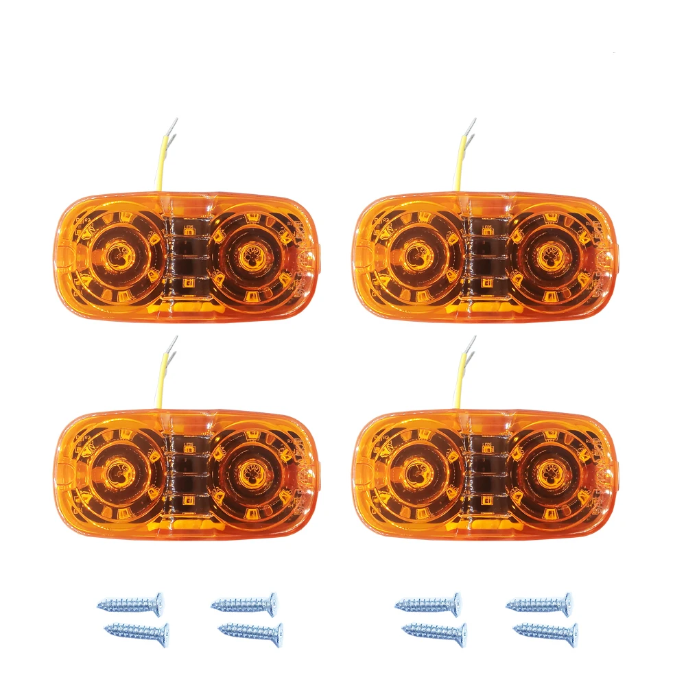 SCALARE model SE-4-A/A-MC 3.875inch 16amber diodes LED trailer truck side marker lights