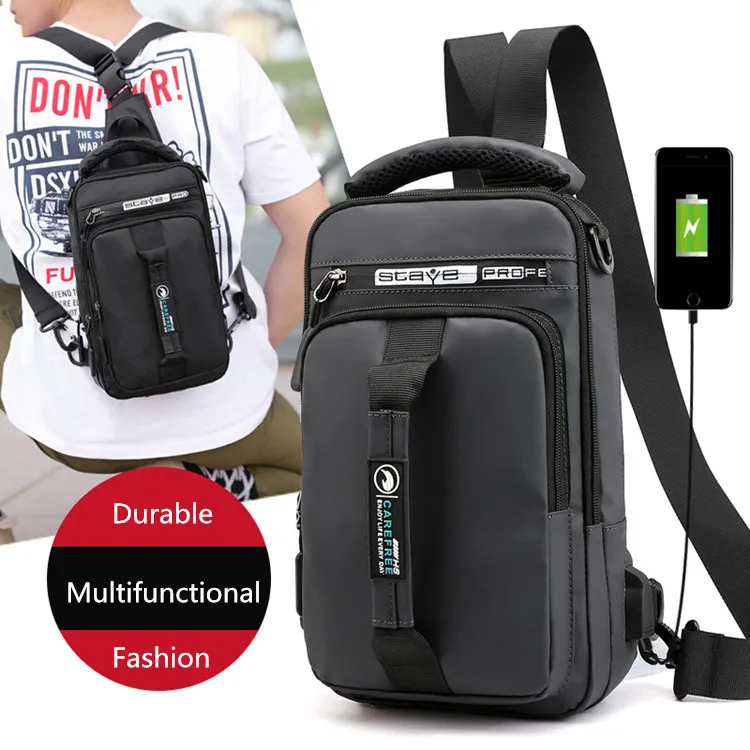 

Lightweight Chest Crossbody Sling Backpack Bag Travel Bike Gym Daypack for Women Men, All colors in color available