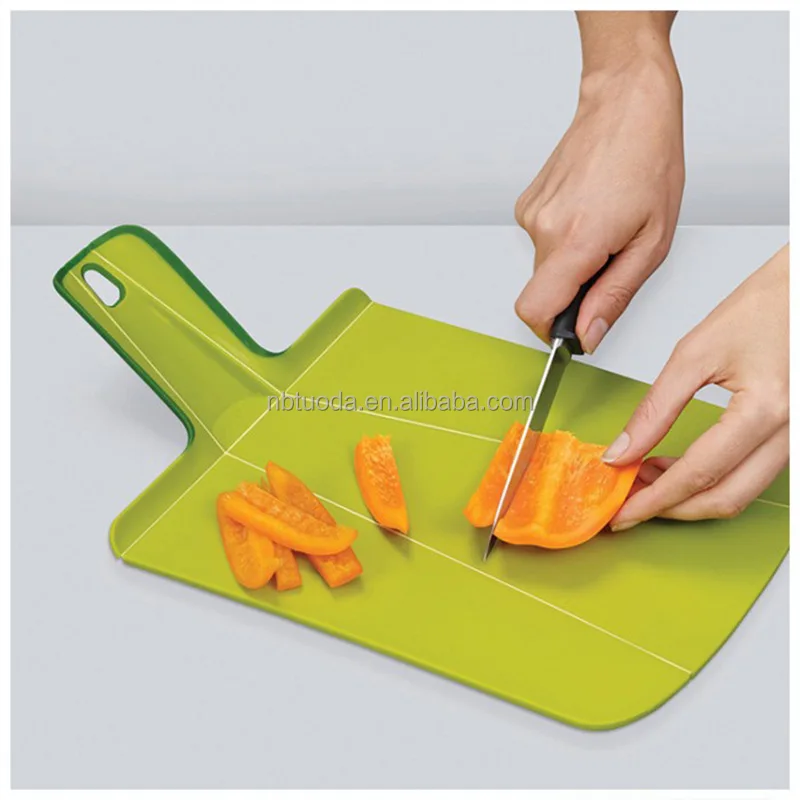 Image of Food Grade Foldable Multipurpose Collapsible Plastic Fruit Vegetable Folding Chopping Kitchen Cutting Board