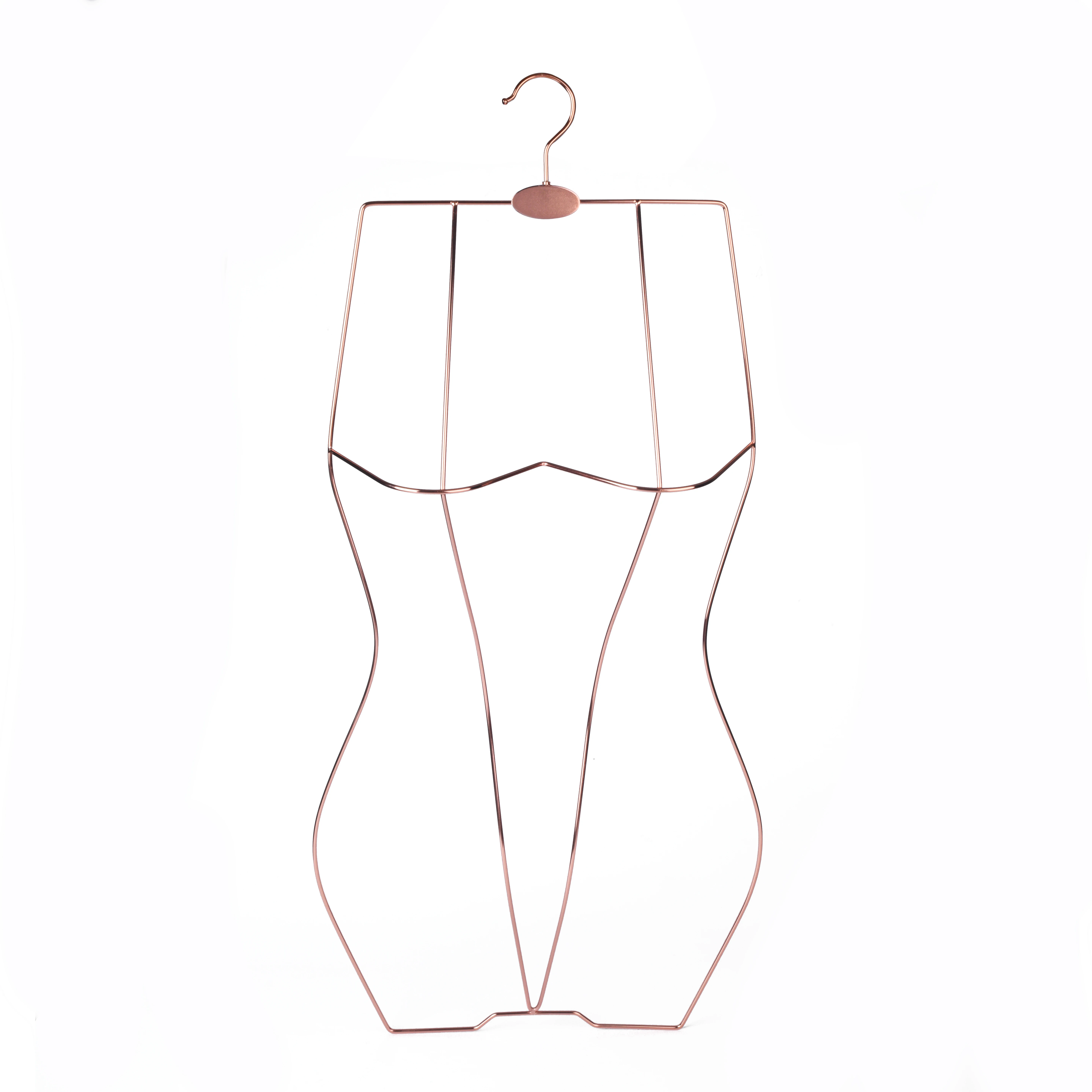 

Ladies Rose Gold Copper Full Body Metal Swimwear Wire Hangers for Bikini