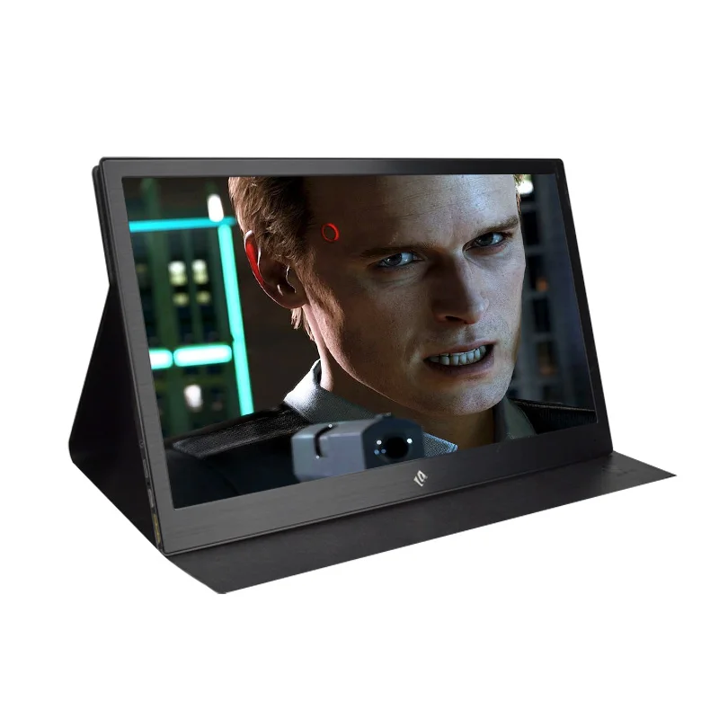 

4k Portable monitor 18.4 inch Built-in battery full HD with Type-C USB for expand mobile PC laptop game second screen, Black