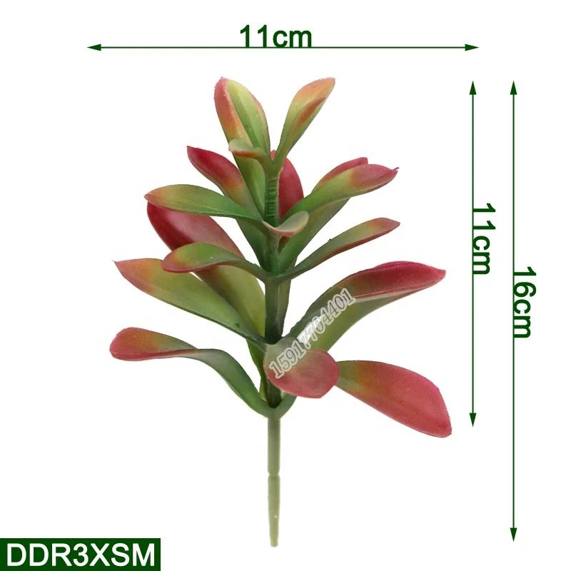Plastic Little Tree Realistic Fake Succulent Artificial Plant For