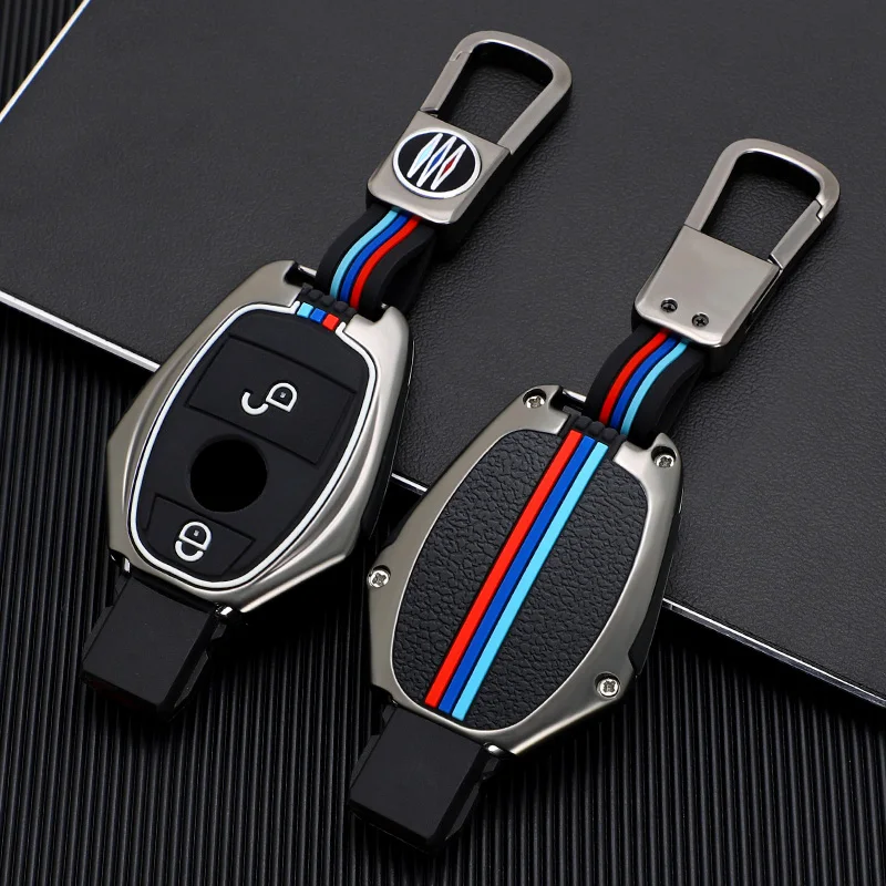 

Car Key Case Cover Key Bag For Mercedes Benz A B C S Class AMG GLA CLA GLC W176 W221 W204 W205 Accessories Holder Shell Keychain