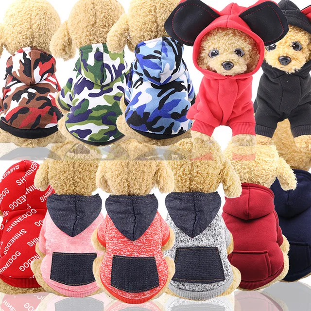 

Wholesale Cheaper Soft Breathable Pocket Designer Dog Hoodie Pet Clothes Blank Luxury Big Dog Blank Hoodie With Pocket, 18 designs as picture