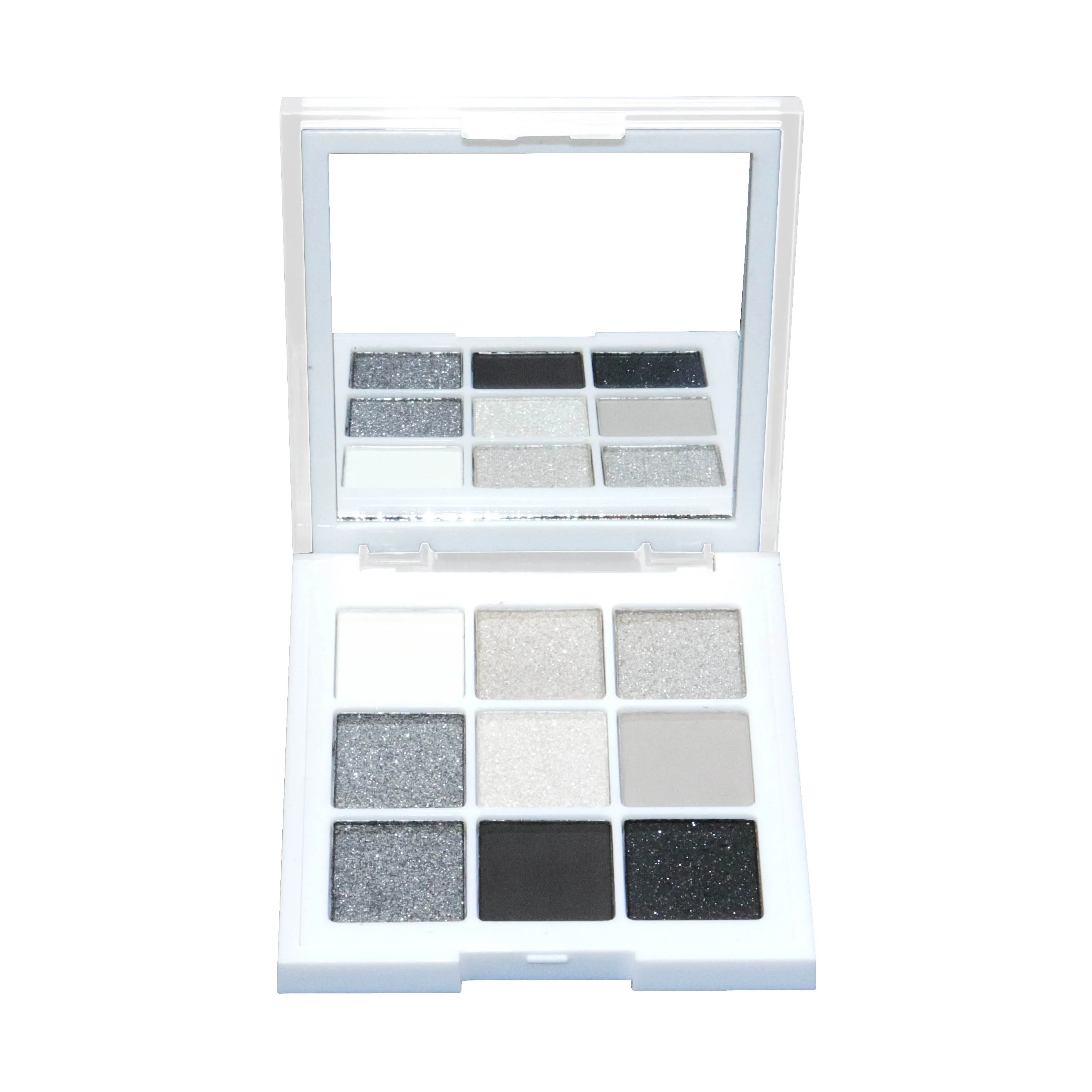 

9-Color Cruelty-Free Eye Shadow Palette Private Label Pigmented Waterproof Mini Makeup with Glitter Effect