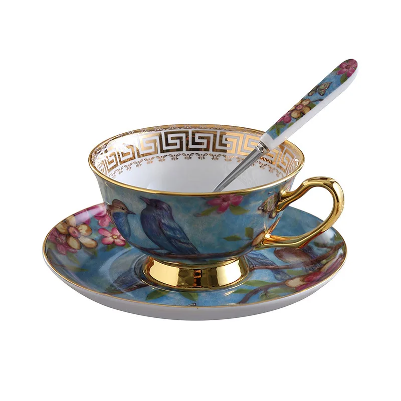 

Zogifts Ceramic Cup with Tray Set Porcelain Breakfast Set Coffee Mug with Dessert Plate Set