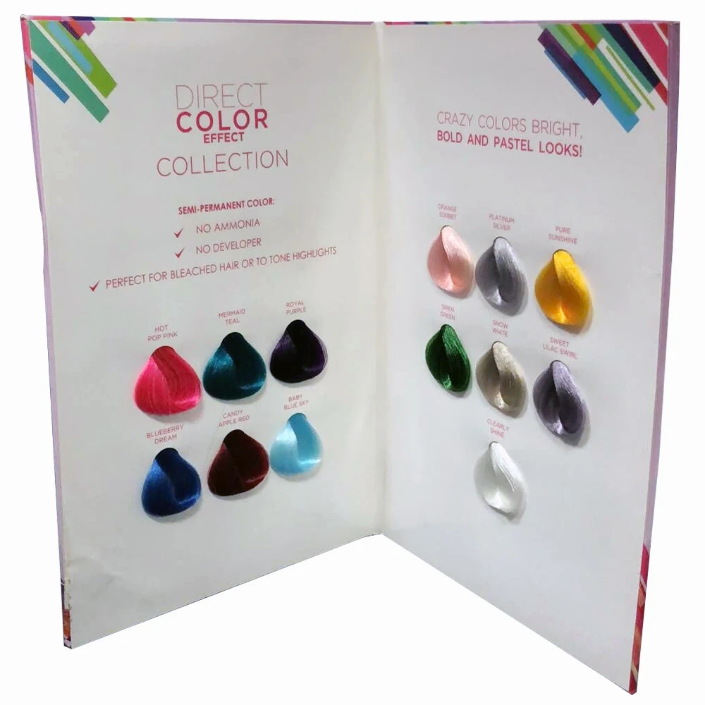 
OEM/ODM Multi Colors Ion Hair Color Chart For Hair Dye 