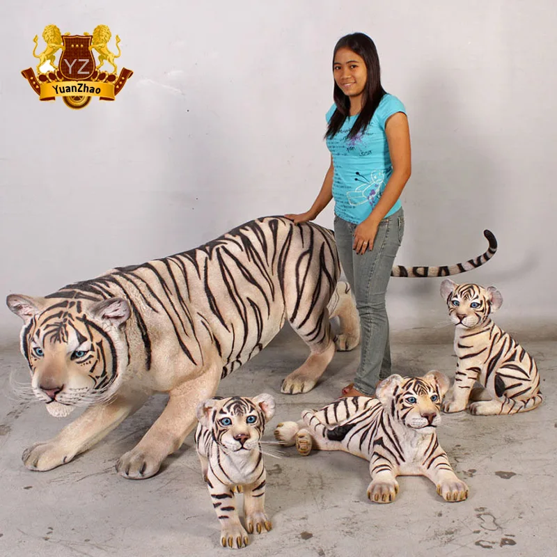 Full Size Life Like Bengal Tiger Statue