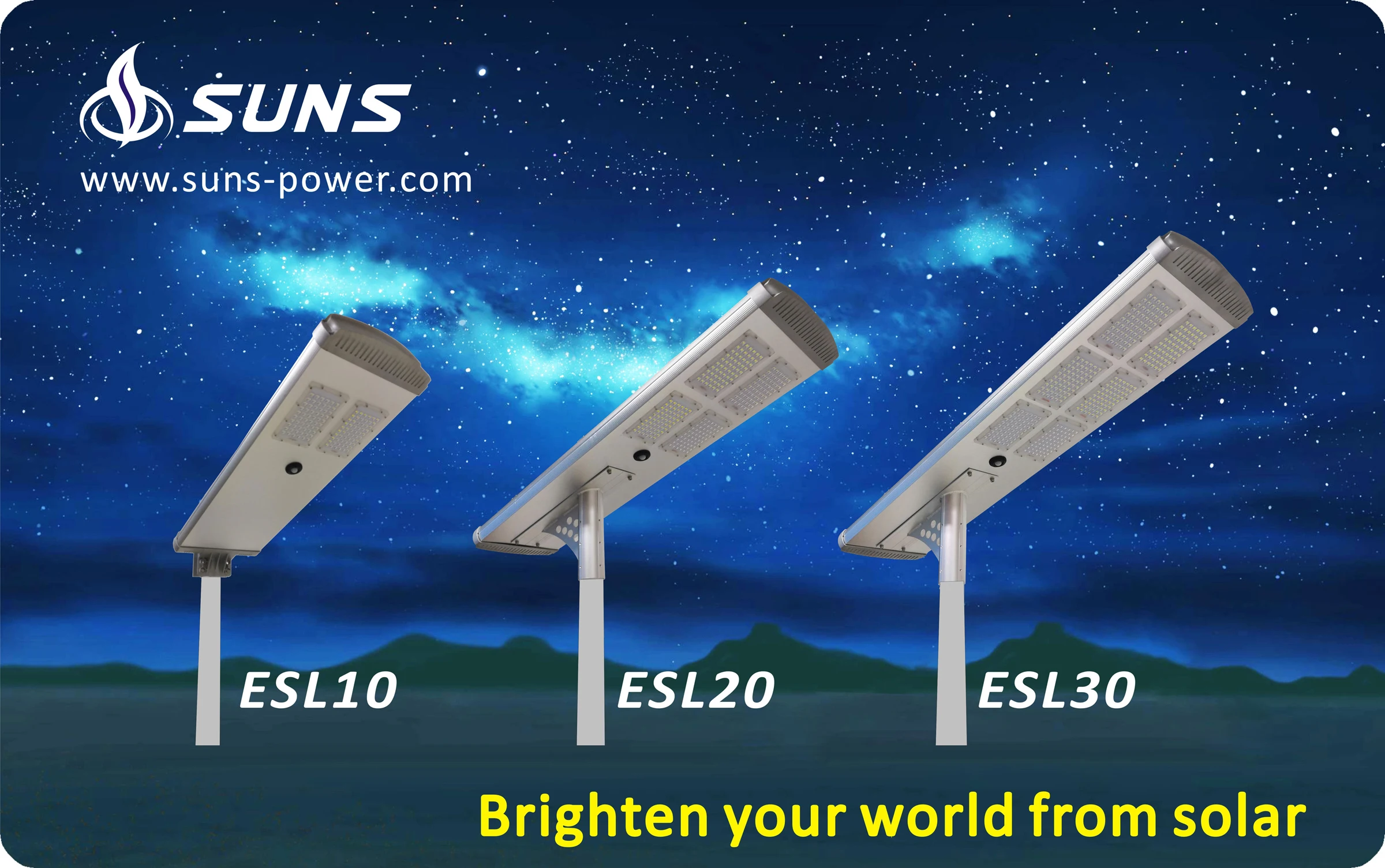 Ip66 Waterproof 180021000lm 180lm/w Led Solar Street Light System