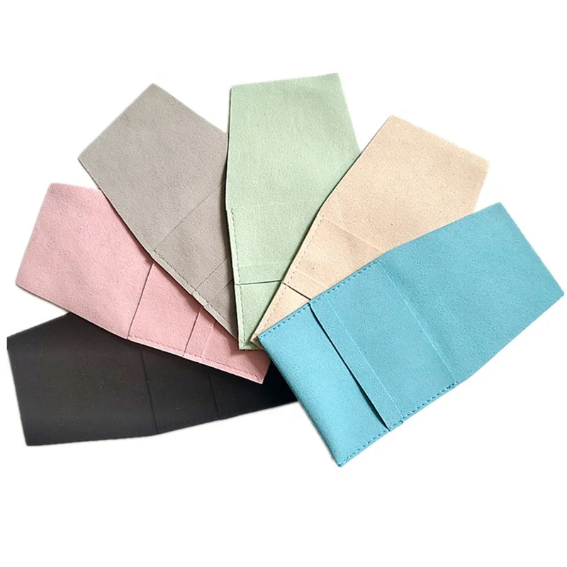 

Custom Logo multifunction Velvet Microfiber Jewelry Bag Packaging Jewelry Pouch goods in stock