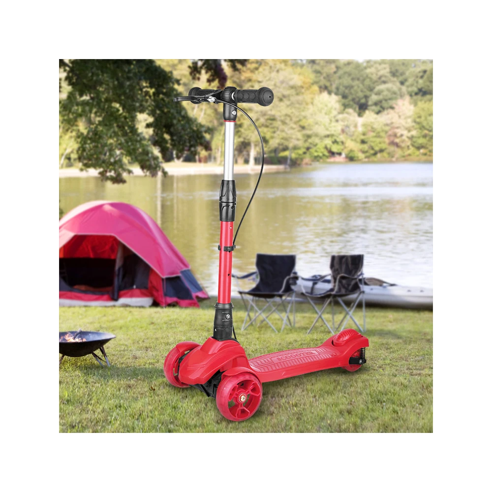 

wholesale 3 wheel kick kids scooter with handle brake