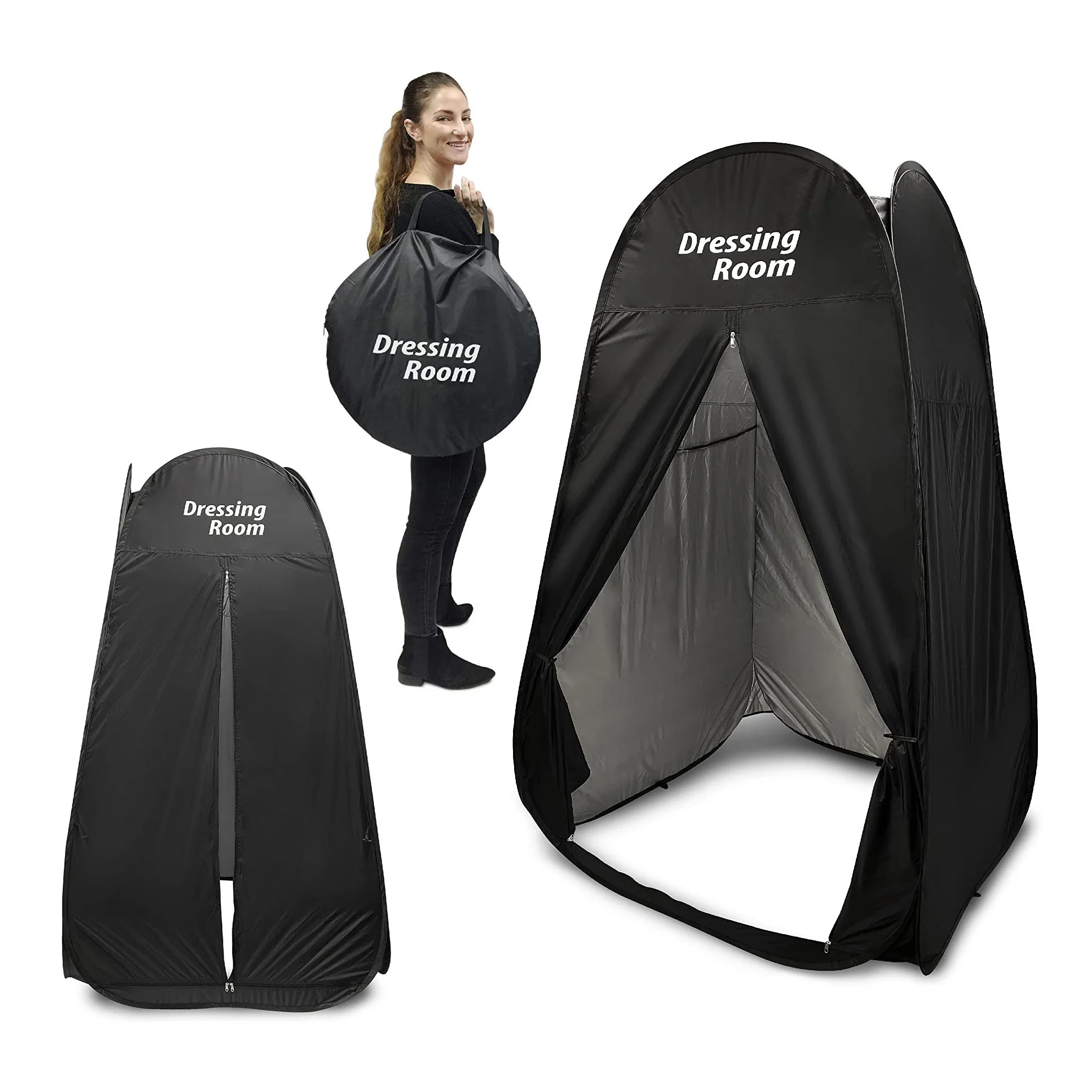 

Original factory outdoor camping toilet privacy dress changing room waterproof drop down pop up shower tent with carrying bag, Customized color