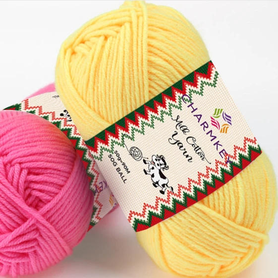 

Charmkey new style milk cotton yarn for weaving and knitting