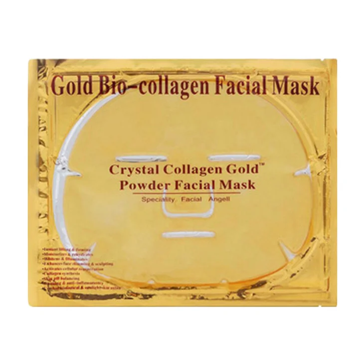 

Skin Care Moisturizing Bio Collagen Crystal 24K Gold Facial Face Sheet Mask, Customized