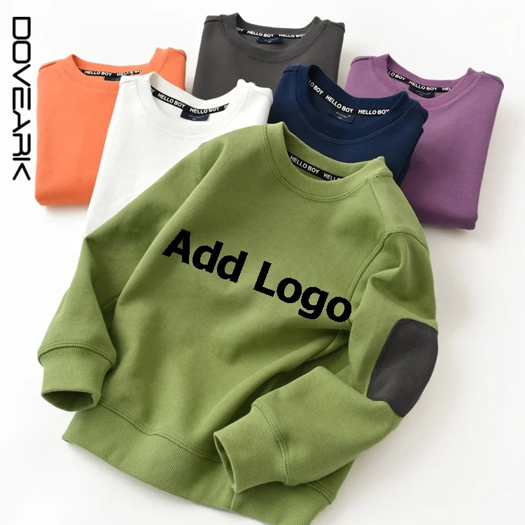 

2021 New Arrival Hot Sale Custom Logo Wholesale Children's Hoodie Long Sleeve Solid Color Sweatshirt For Boys And Girls