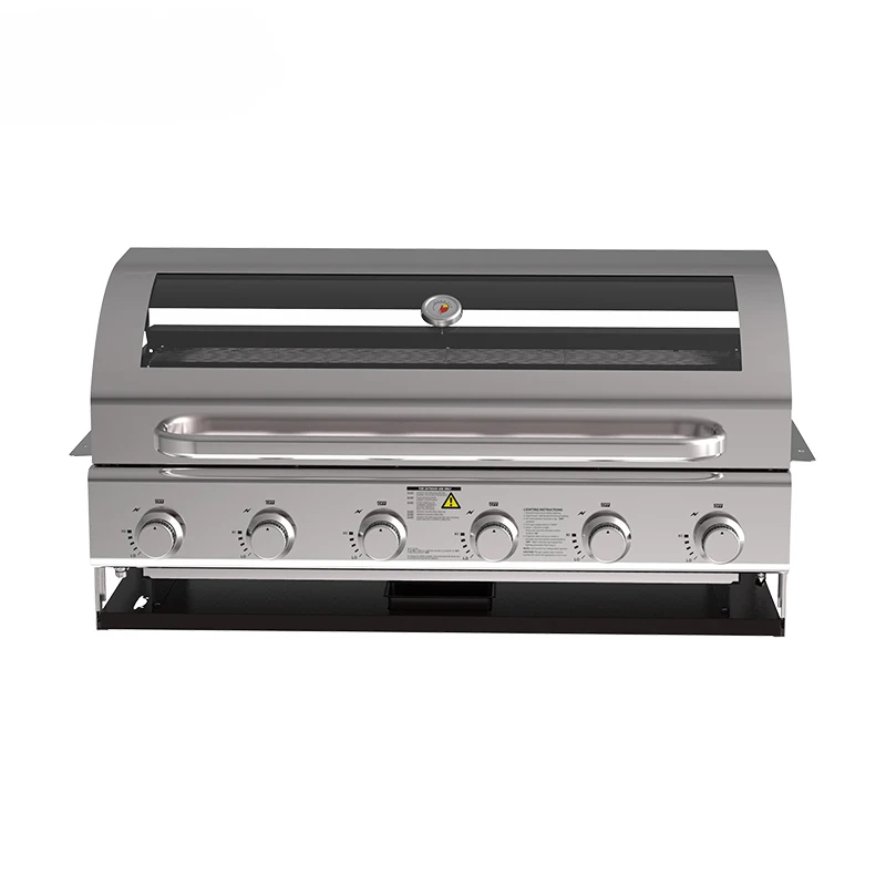 

China Supply Professional 6 Burners Stainless Steel Built-In BBQ Gas Grills