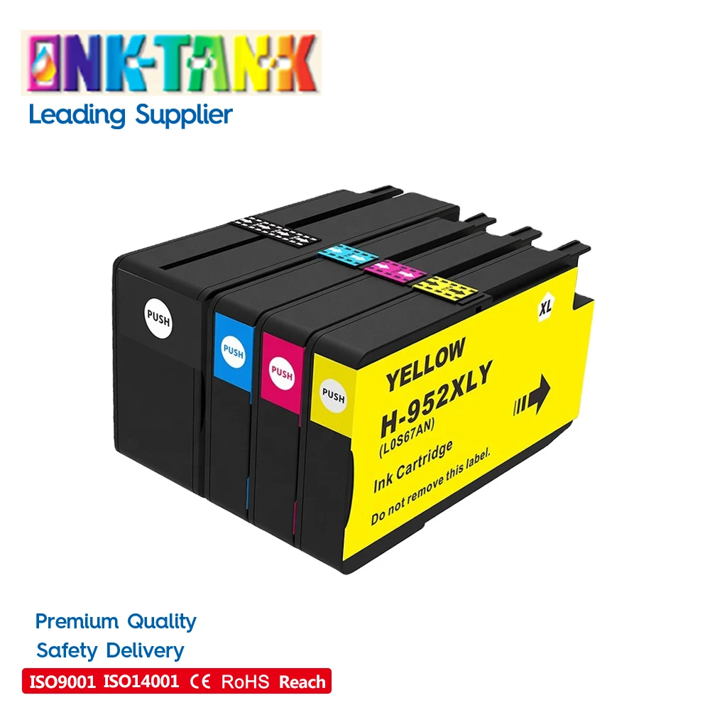 

INK-TANK 952XL 952 956 XL 956XL Premium Color Compatible InkJet Ink Cartridge For HP952 For HP OfficeJet Pro 8710 7740 Printer