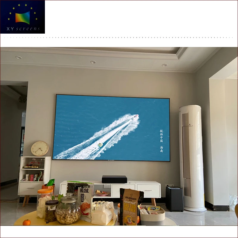 

100inch xyscreen hot sale 4K UHD alr projector screen with thin frame for ust projector