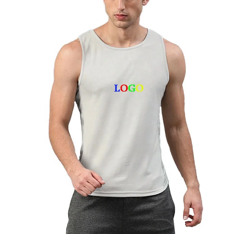 

Hot Plain Blank Customized Logo Round-Neck Sleeveless Men'S Tank Top
