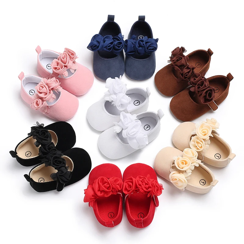 

Baby Girls Newborn baby's pre walkers Bowknot Soft Sole Anti Slip Toddler Princess first walkers butterfly back satin baby shoes, Pink leopard