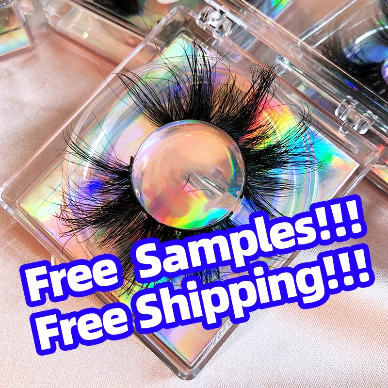 

3d False Eyelashes Box Packaging Natural 3d Silk Eyelashes Faux Mink Eyelashes Vegan With Eye Lash Box, Natural black