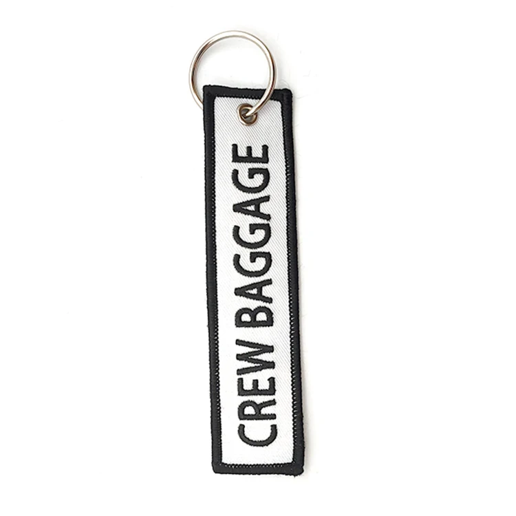 

Custom Black And White Color Keyring Plus Material Chenille Letter Embroidery Patches Iron On Badge, Customer design picture